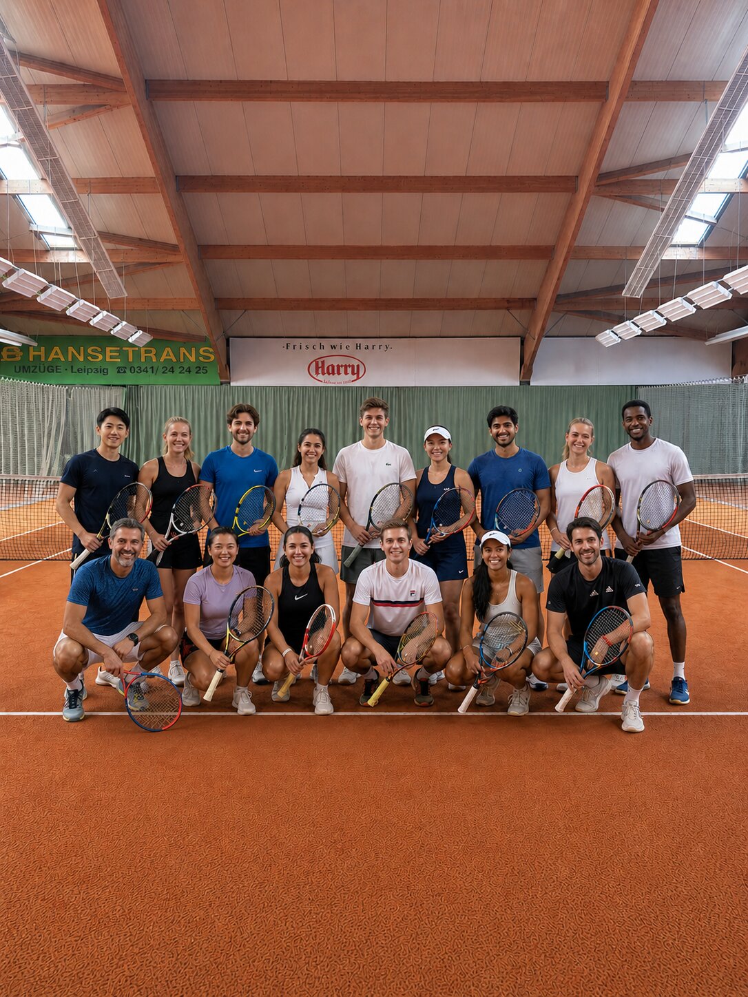 Tennis court hero